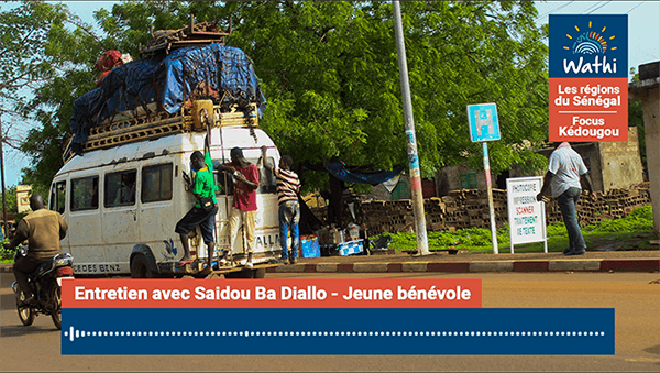 Saidou Ba Diallo, Jeune bénévole : « Ici, il y a plus de 50% des jeunes qui n’ont pas de travail »